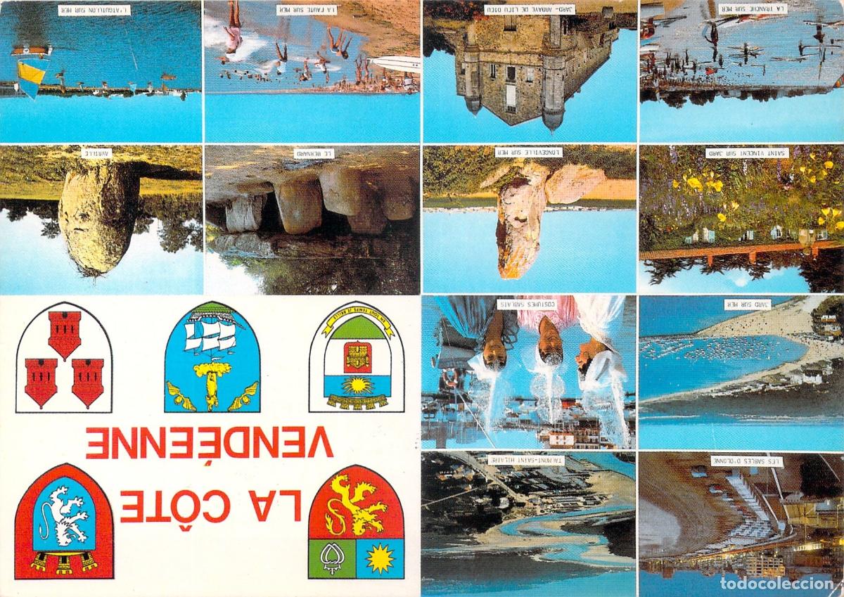 Postales: Postal de La Vend&eacute;e Francia Vistas de la Costa