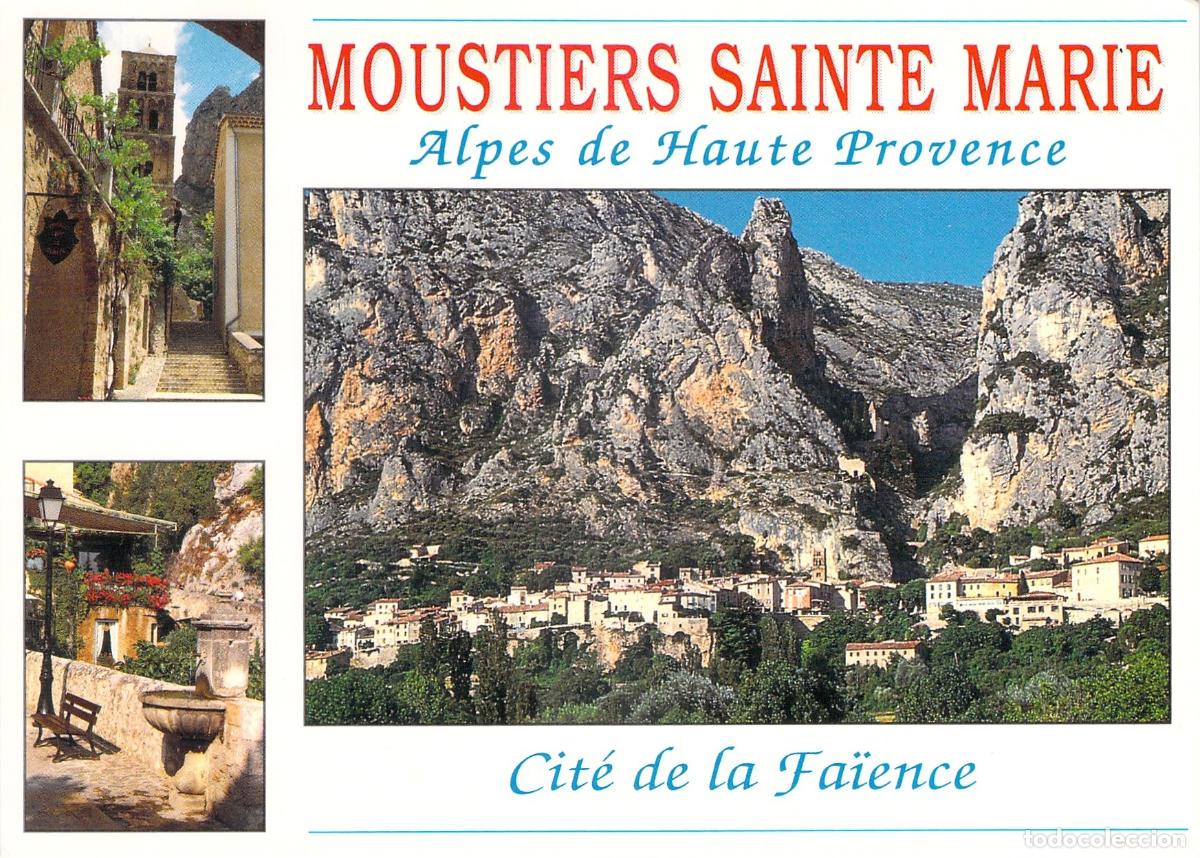 Postales: Postal de Moustiers-Sainte-Marie en la regi&oacute;n de Alpes de Alta Provenza