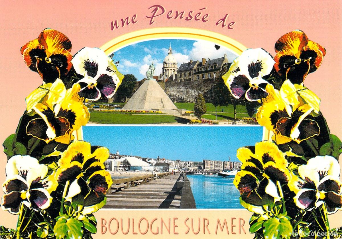 Postales: Postal de Boulogne-sur-Mer Francia Nausicaa y Catedral