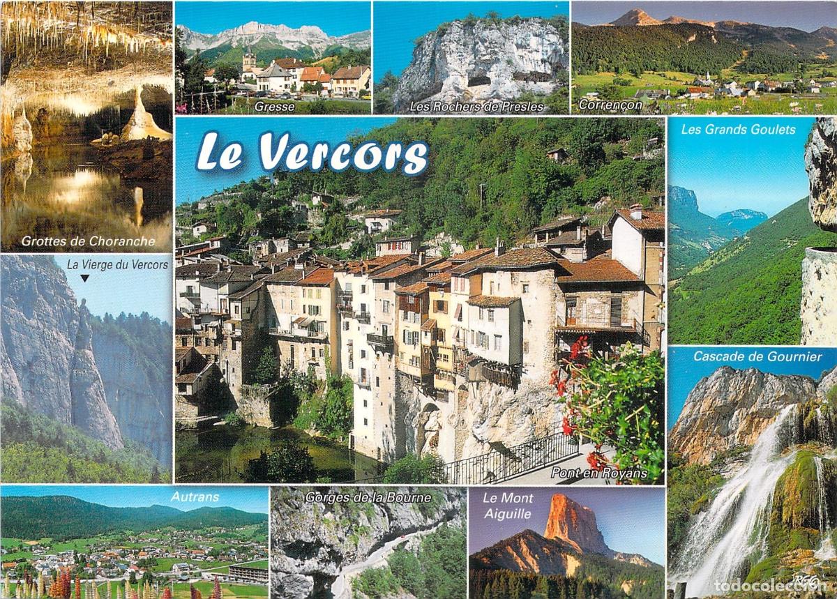 Postales: Postal del Macizo del Vercors en Francia con Paisajes Panor&aacute;micos