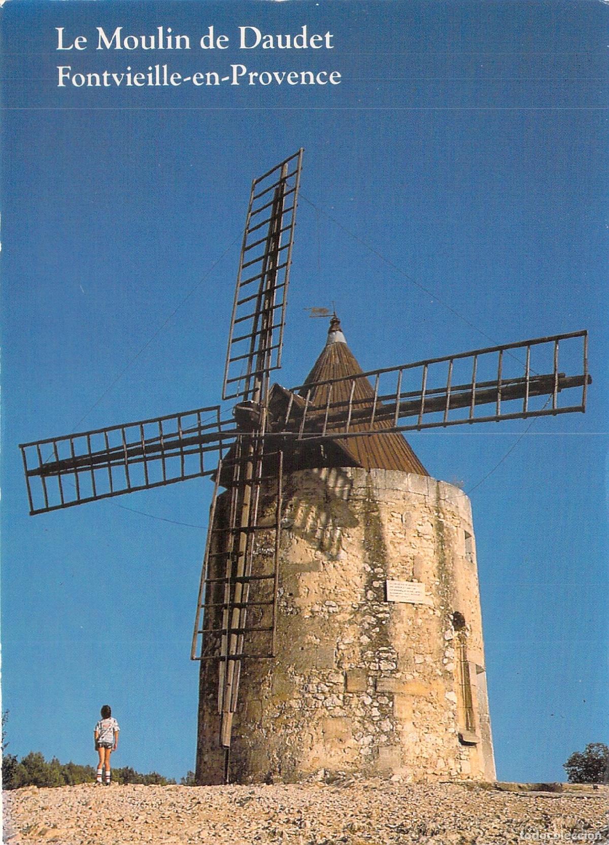 Postales: Postal de Francia: El Molino de Daudet en Fontvieille-en-Provence