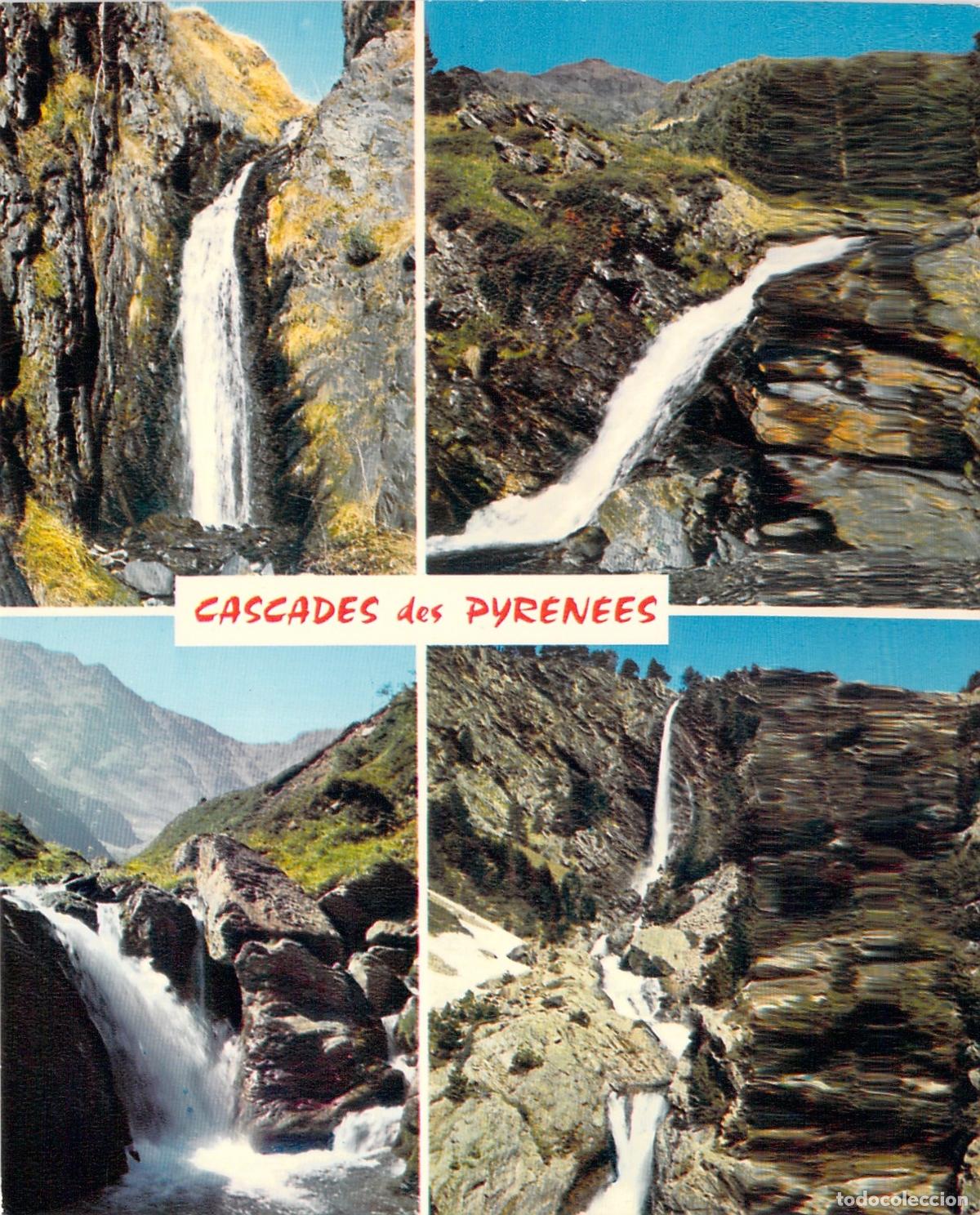 Postales: Postal de los Pirineos: Cascadas de Lavedan, Rieumajou, Pez y Pinara