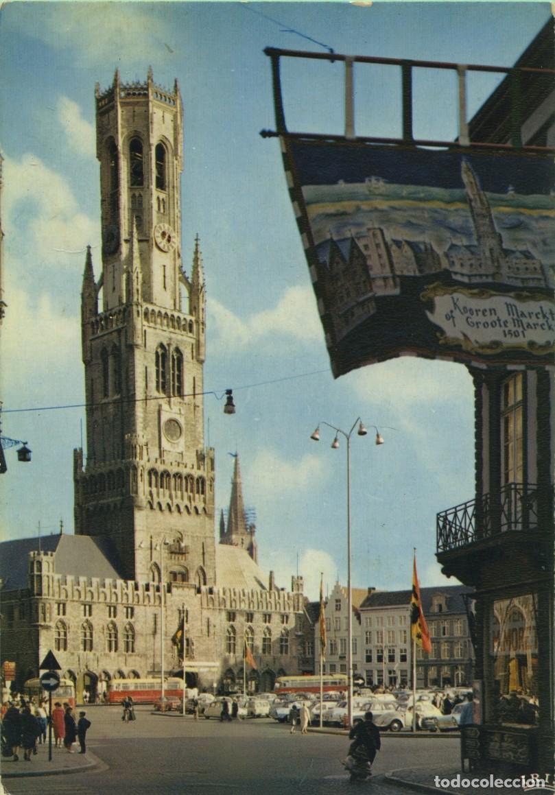 Postales: N&ordm; 134-BRUJAS. B&eacute;lgica. Torre del Sal&oacute;n. Sin circular. ED. THILL