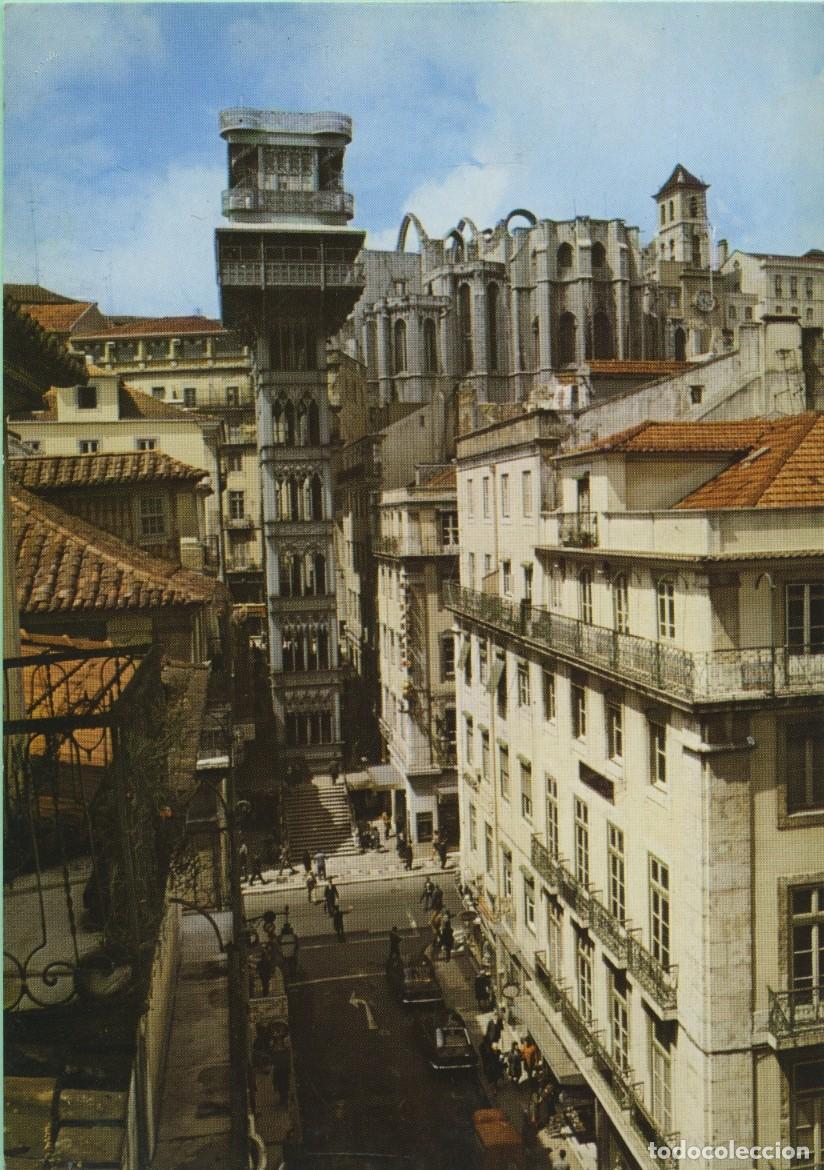 Postales: N&ordm; 37-LISBOA. Portugal. Elevador de Santa Justa. Sin circular. ED. COLEC&Ccedil;AO MARGRAP