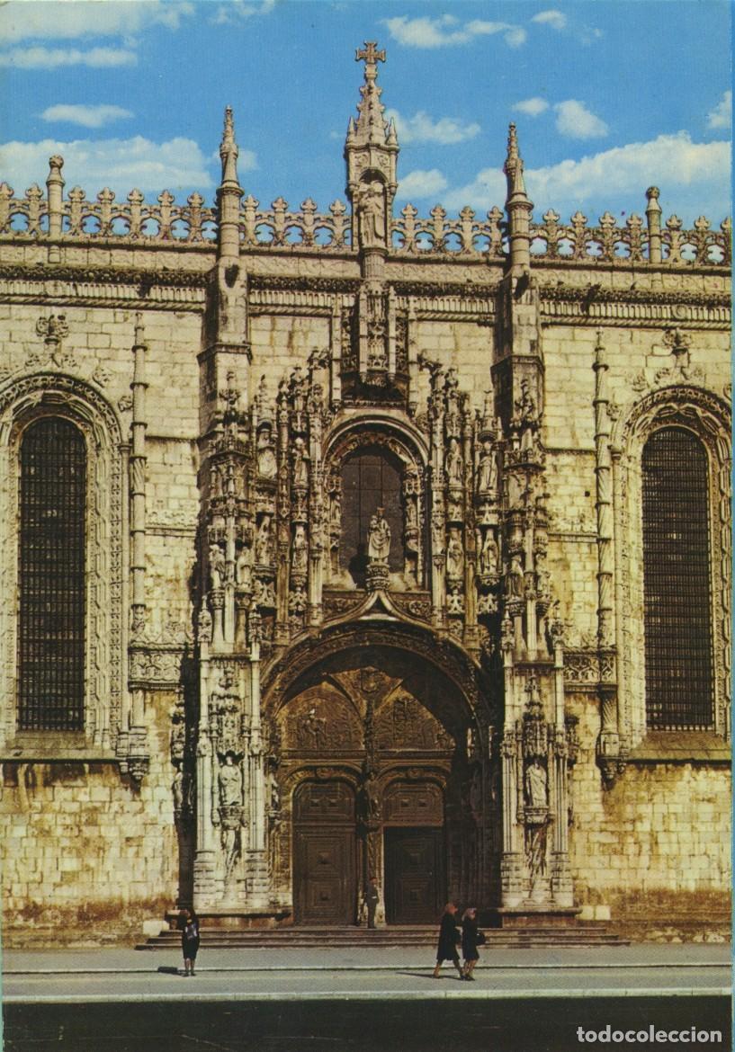 Postales: N&ordm; 146-LISBOA. Portugal. Monasterio de los Jer&oacute;nimos. P&oacute;rtico. Sin circular. ED. COLEC&Ccedil;AO D&Uacute;LIA