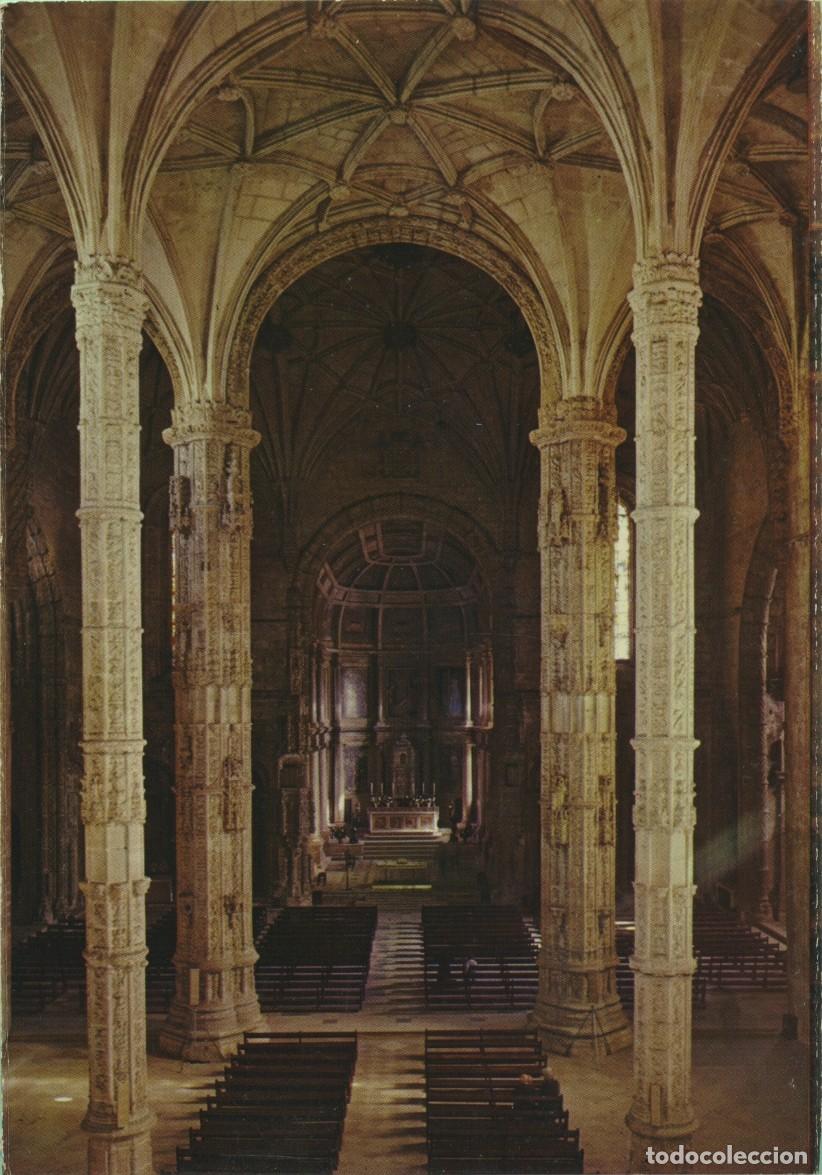 Postales: N&ordm; 145-LISBOA. Portugal. Mosteiro dos Jer&oacute;nimos. Igreja. 1960. Sin circular. ED. COLEC&Ccedil;AO D&Uacute;LIA