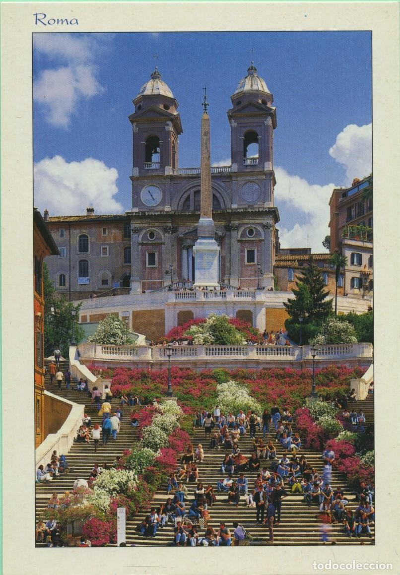 Postales: N&ordm; 35-ROMA. Italia. Plaza de Espa&ntilde;a. Sin circular. ED. PC