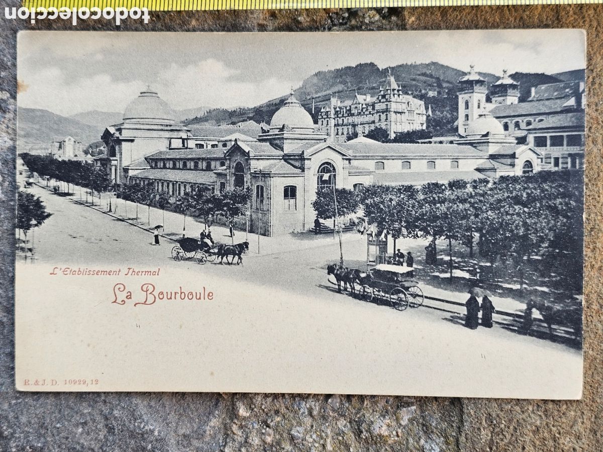Postales: ​Postal Antigua La Bourboule - L'&Eacute;tablissement Thermal (Francia) - R. & J. D.