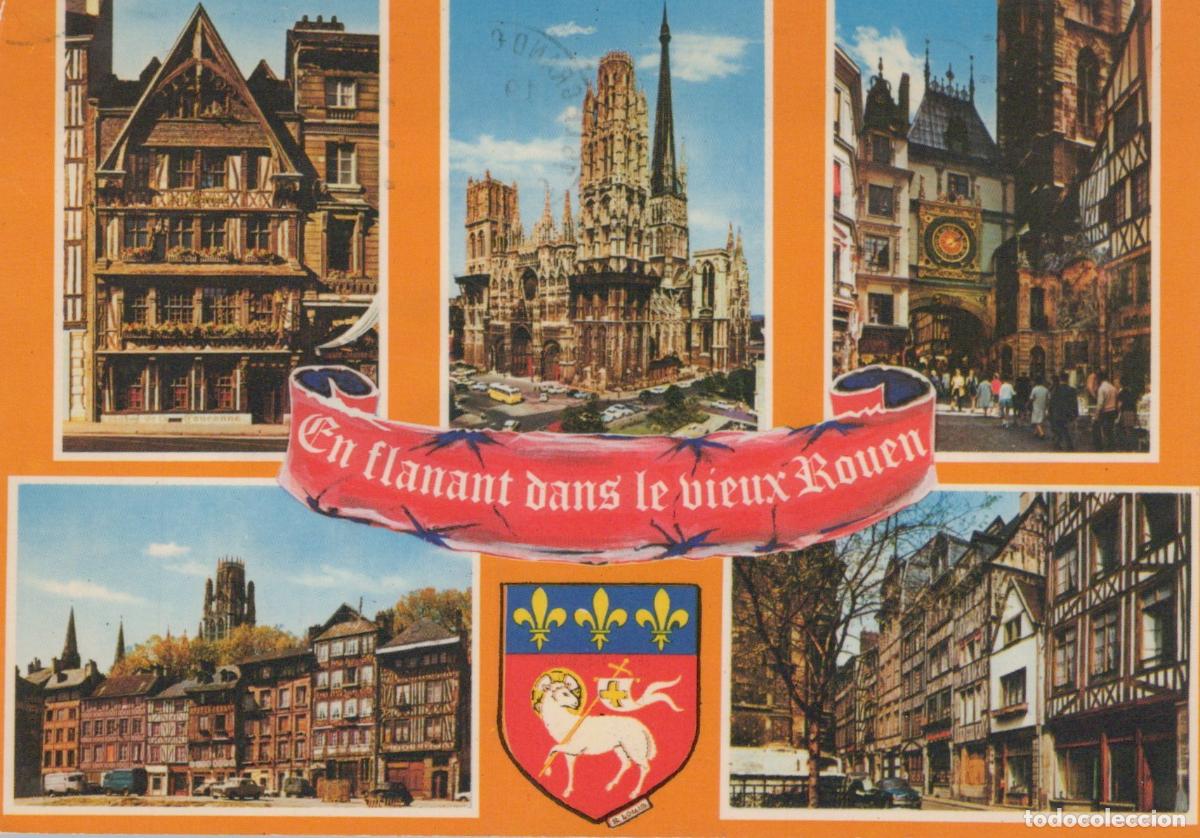 Postales: France Rouen Cath&eacute;drale Horloge Maisons Vues Multiples *YAB003