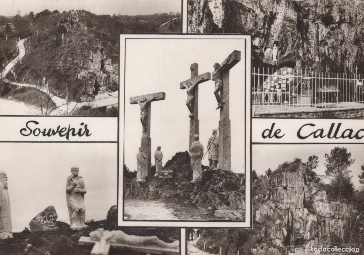 Postkarten: France Callac C&ocirc;tes D Armor Chemin de Croix Calvaire Grotte 1968 *YAB023