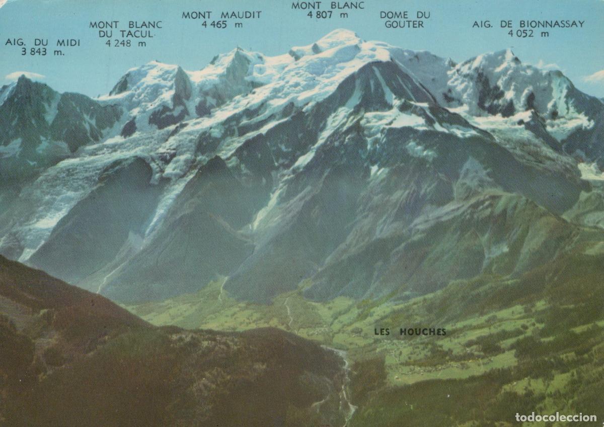Postales: France Les Houches Massif du Mont Blanc Paysage Alpin Circul&eacute;e *YAB034