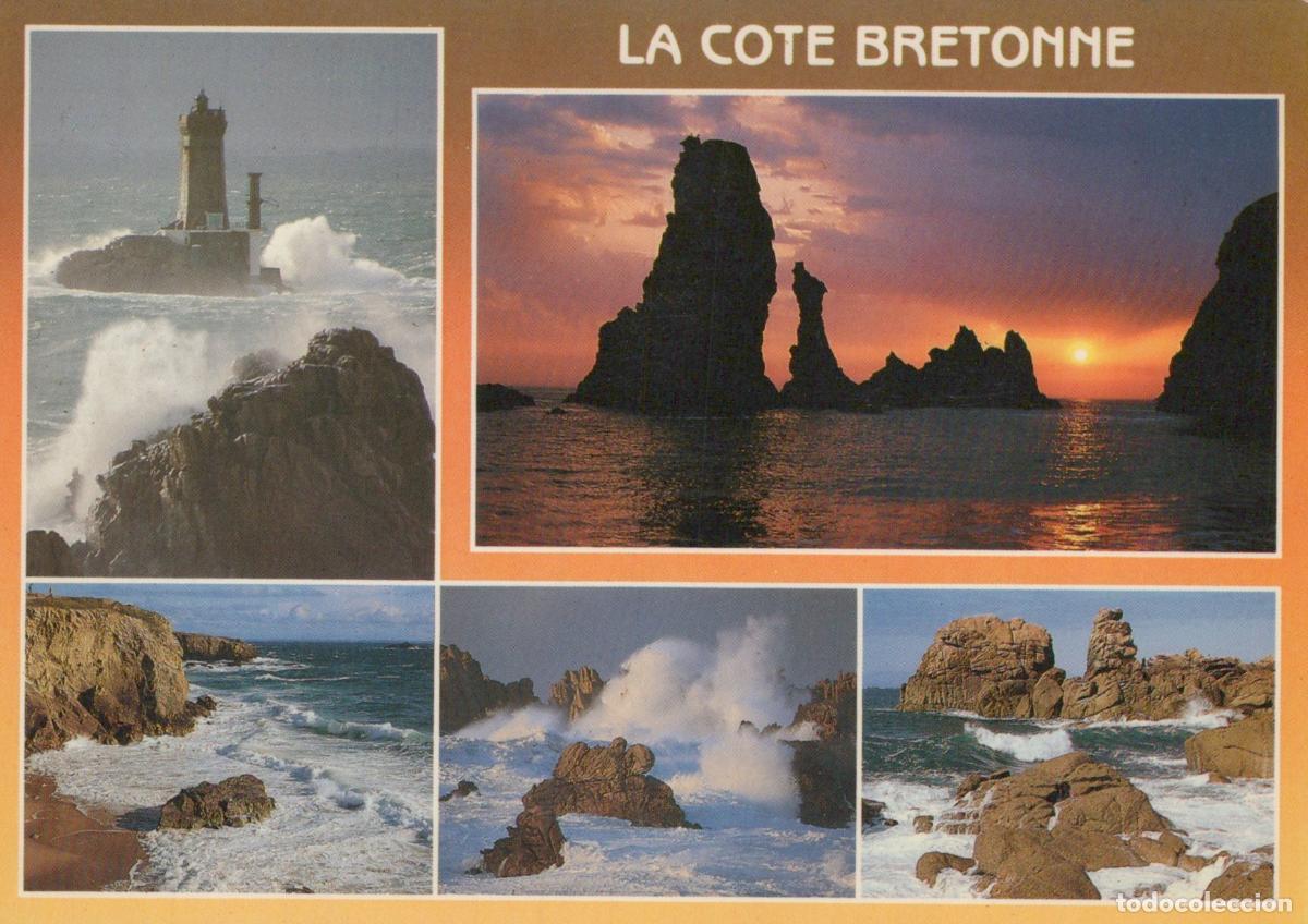Cartes Postales: France Louannec Paysage C&ocirc;tier Breton Phare du Raz Falaises Unposted *YAB037