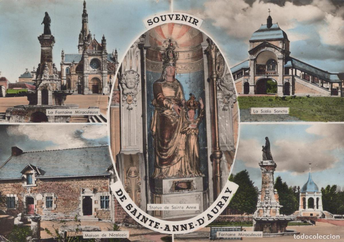 Cartes Postales: France Sainte Anne D Auray Sanctuaire Sainte Anne Statue Real Photo *YAB045