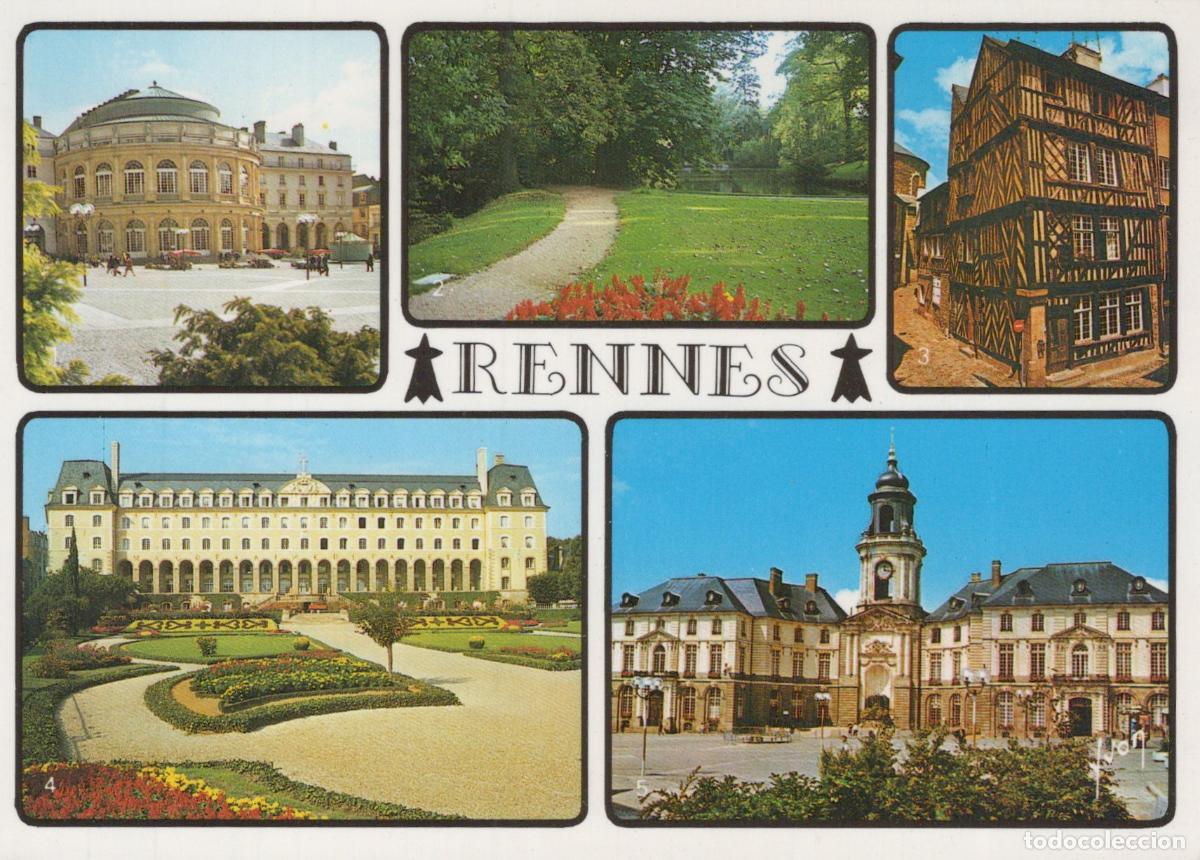 Cartes Postales: France Rennes Bretagne Vues Multiples Th&eacute;&acirc;tre Op&eacute;ra Jardin Vieilles *YAB058