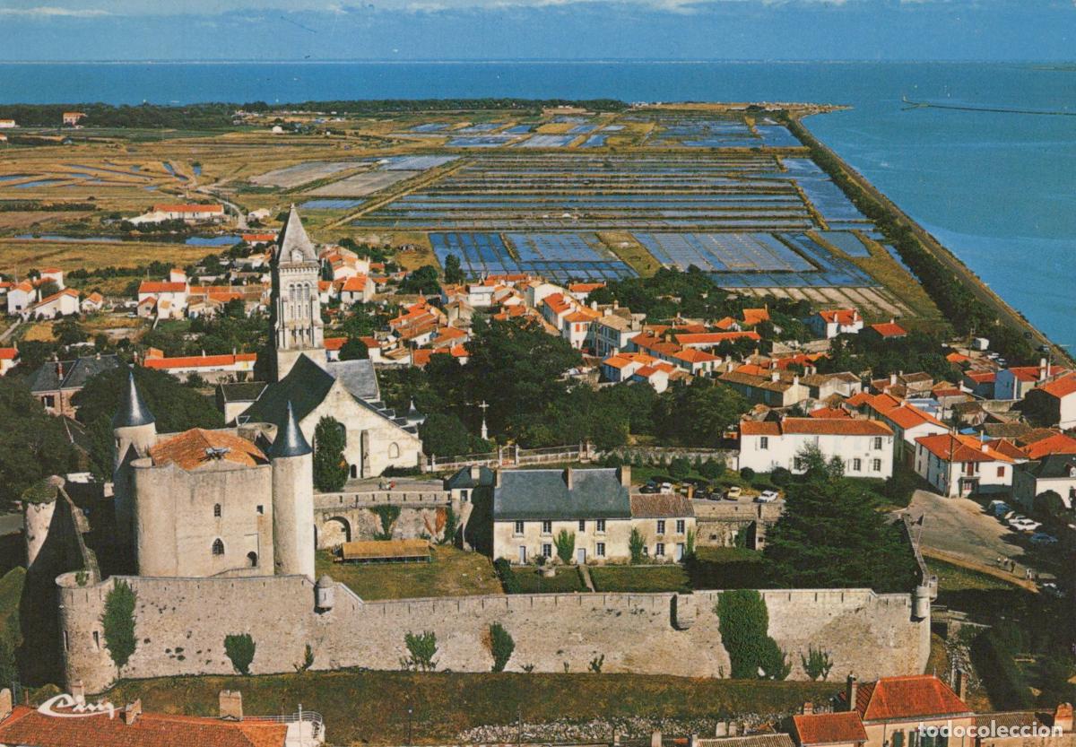 Cartes Postales: France Noirmoutier Vue A&eacute;rienne Ch&acirc;teau Marais Salants Ville *YAB073