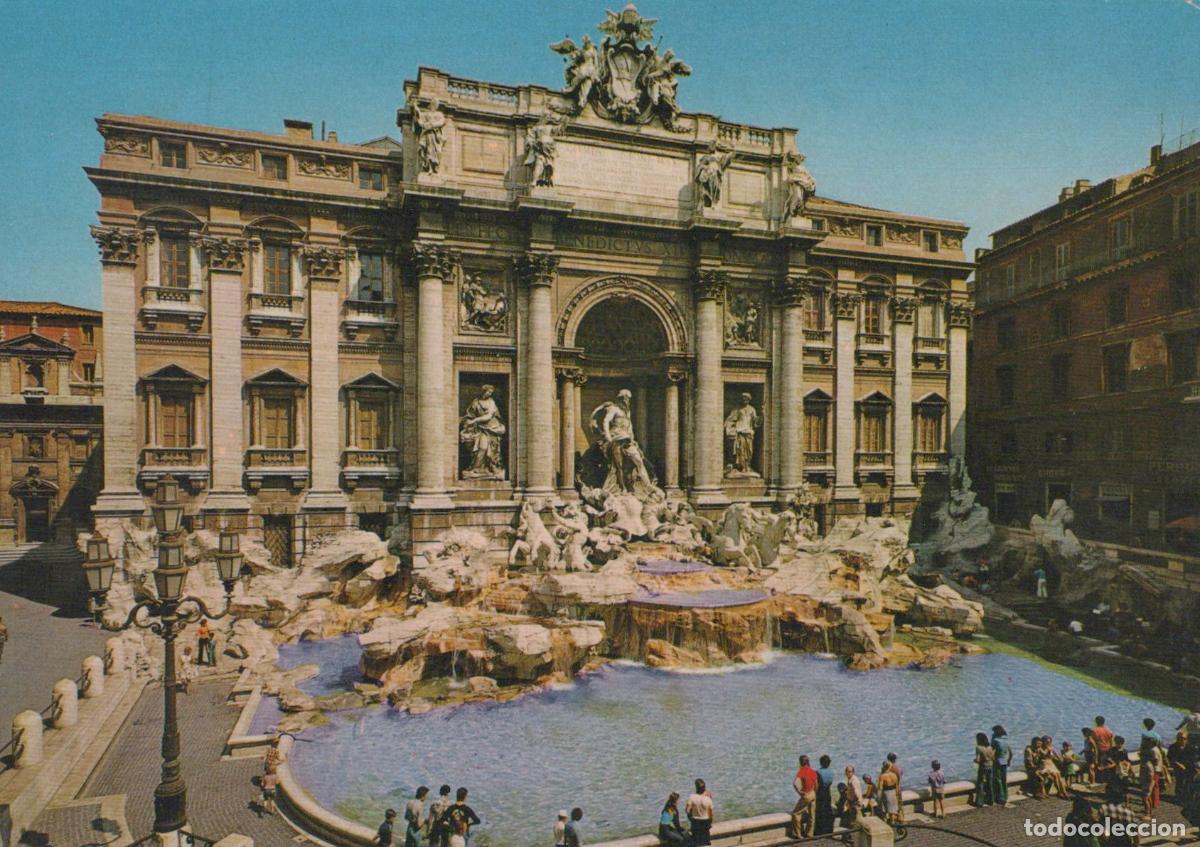 Cartes Postales: Italia Roma Fontana DI Trevi Architettura Barocca Unposted *YAB078
