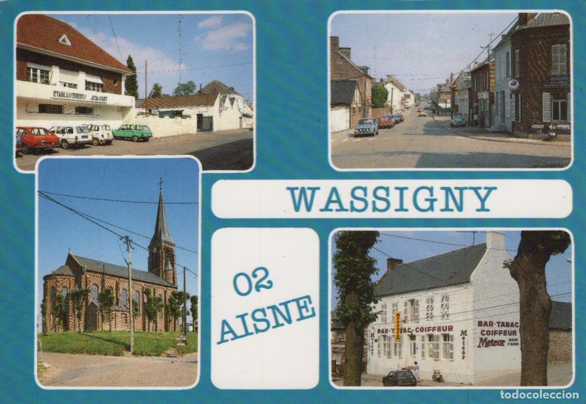 Cartoline: France Wassigny Aisne Multi Vues &Eacute;glise Fonderie Rue Charles de Unposted *YAB103