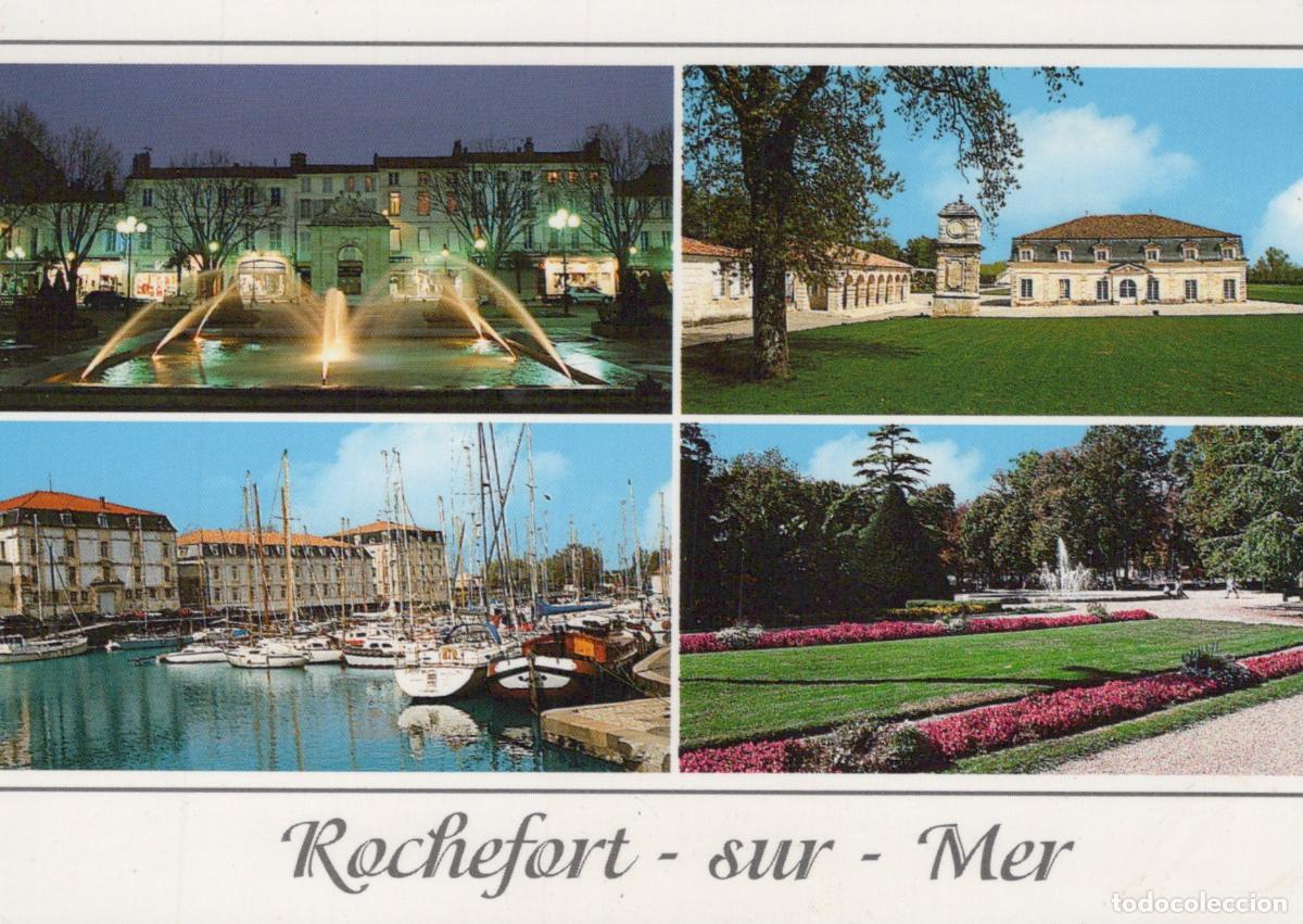 Cartoline: France Rochefort sur Mer Vues Multiples Place Colbert Port Corderie *YAB101