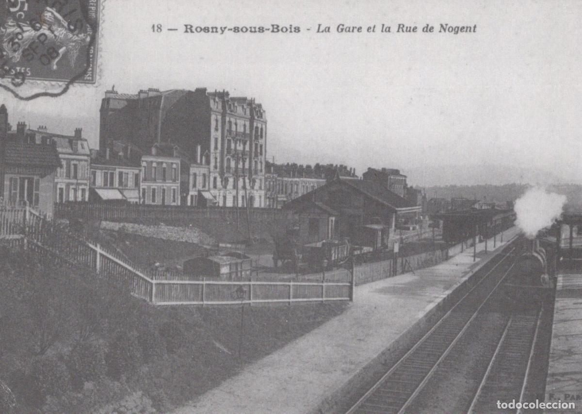Cartoline: France Rosny sous Bois &Icirc;le de Gare et Rue de Nogent Architecture *YAB085