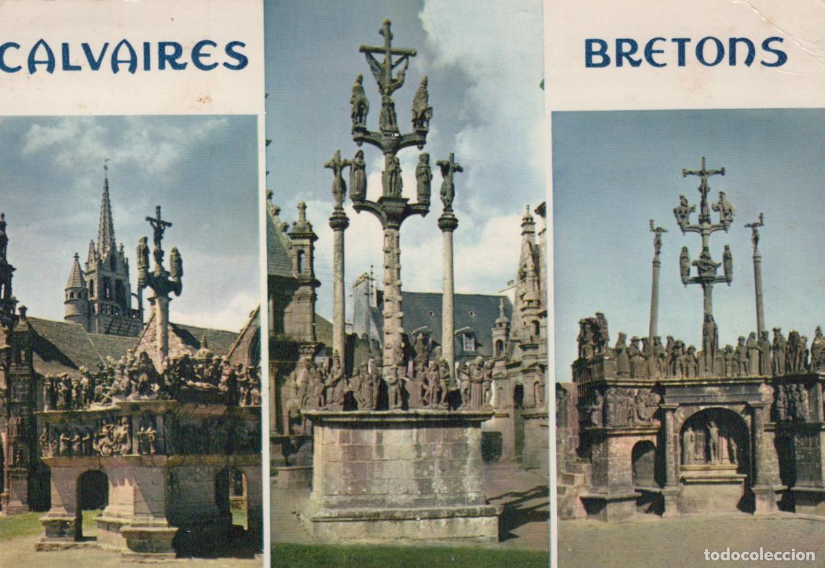 Cartoline: France Guimiliau Calvaires Bretons Xviie Si&egrave;cle Architecture Post&eacute;e *YAB121