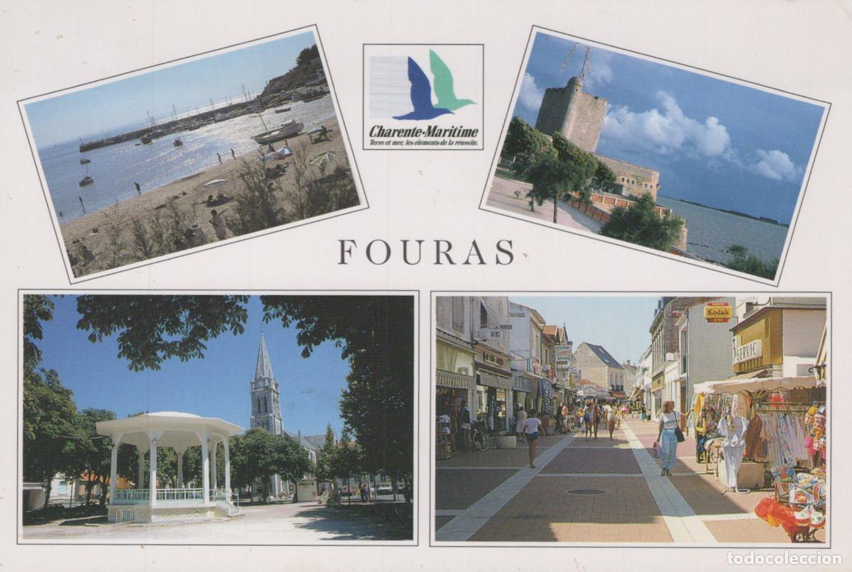 Cartoline: France Fouras Port Fort Vauban &Eacute;glise Rue *YAB105