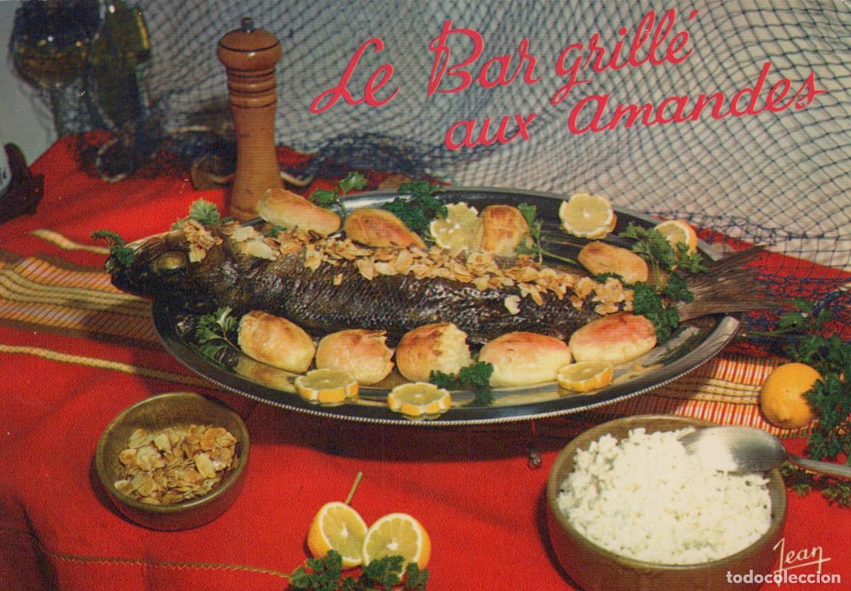 Postcards: France Audierne Bretagne Recette Culinaire Bar Grill&eacute; Aux Unposted *YAB136