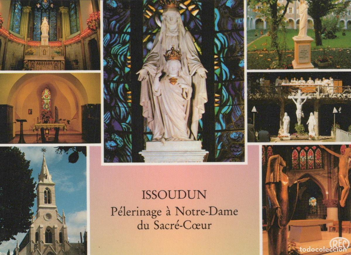 Postcards: France Issoudun P&egrave;lerinage Notre Dame du Sacr&eacute; C&oelig;ur &Eacute;glise Affranchie *YAB110