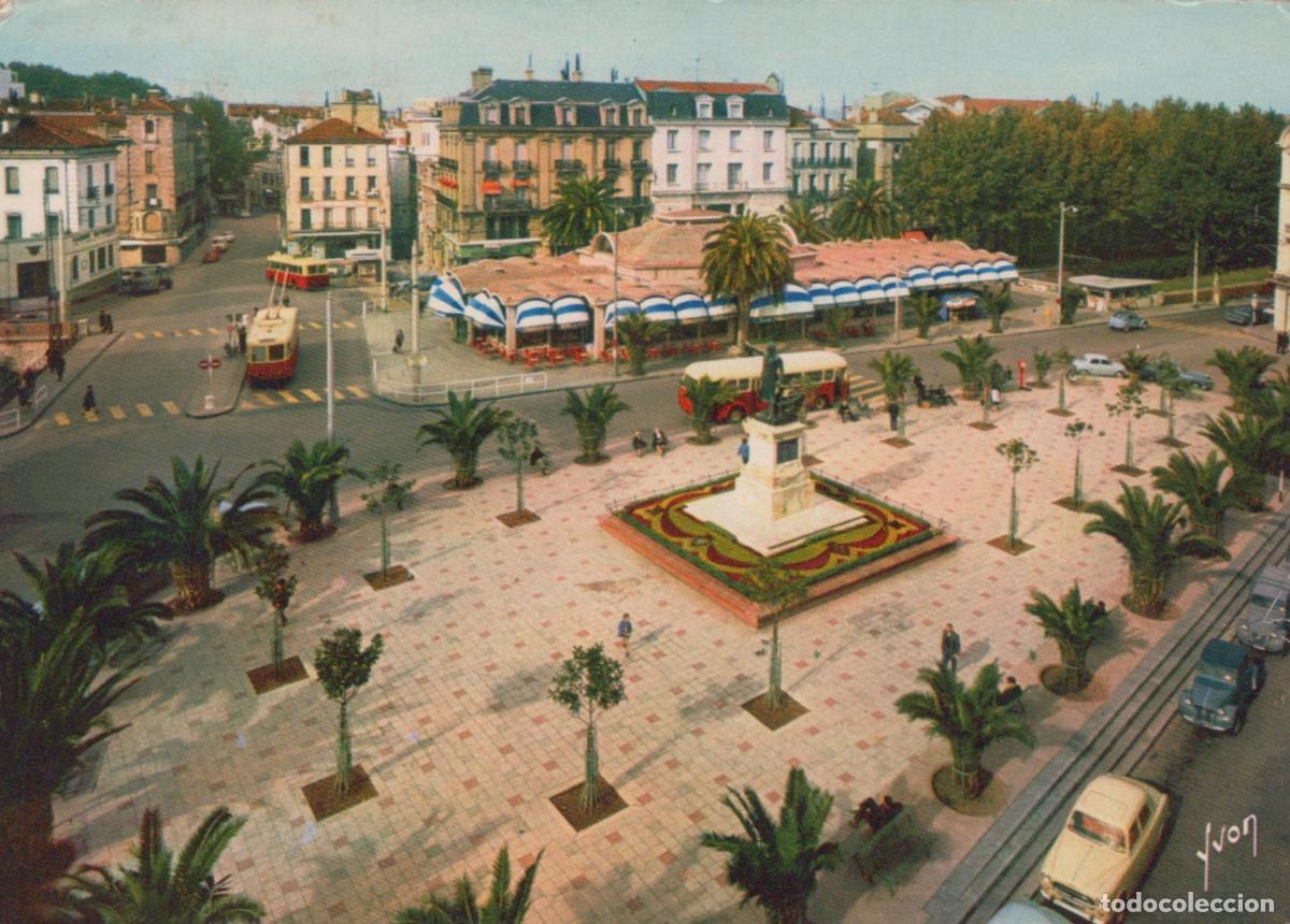Cartoline: France Perpignan Place Arago Palmarium Trams Monument *YAB154