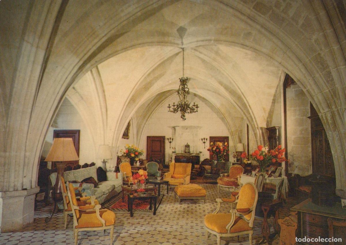 Cartoline: France Longpont Abbaye Ancien Cellier Moines Salon Gothique *YAB132