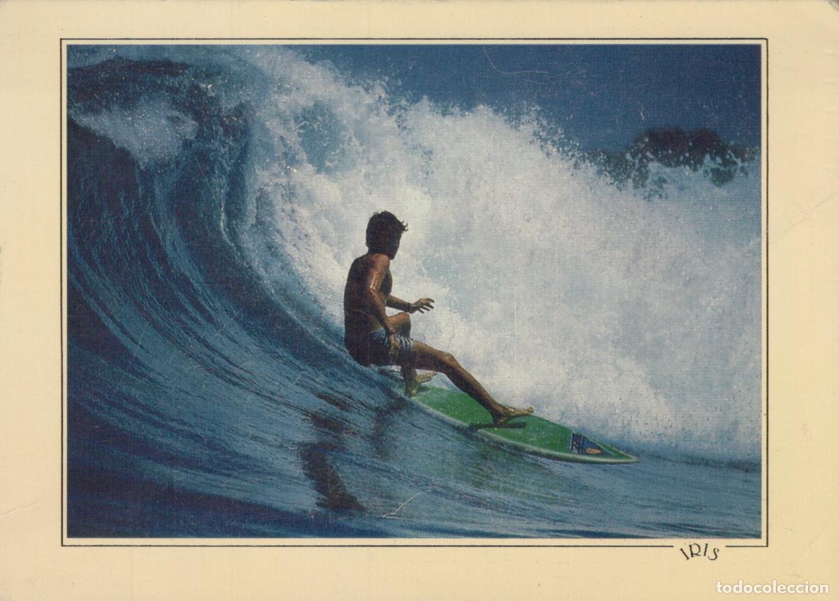 Cartoline: France Boucan LA Surfeur sur Vague Sc&egrave;ne Oc&eacute;anique *YAB169