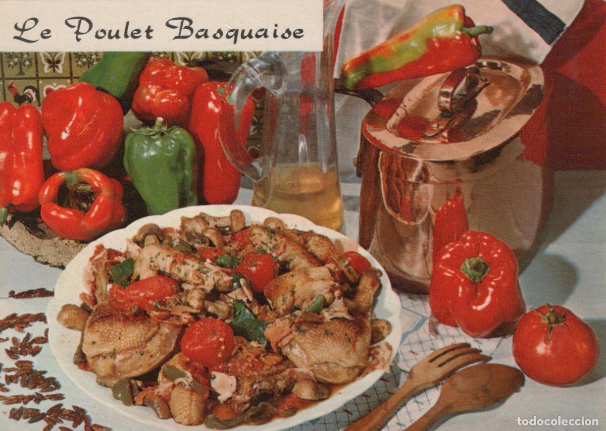 Cartoline: France Paris &Icirc;le de Cuisine Poulet Basquaise Recette Unposted *YAB135