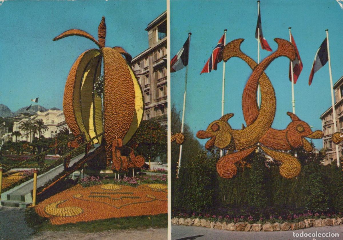 Cartoline: France Menton Motifs de Citrons F&ecirc;tes du Citron Unposted *YAB178