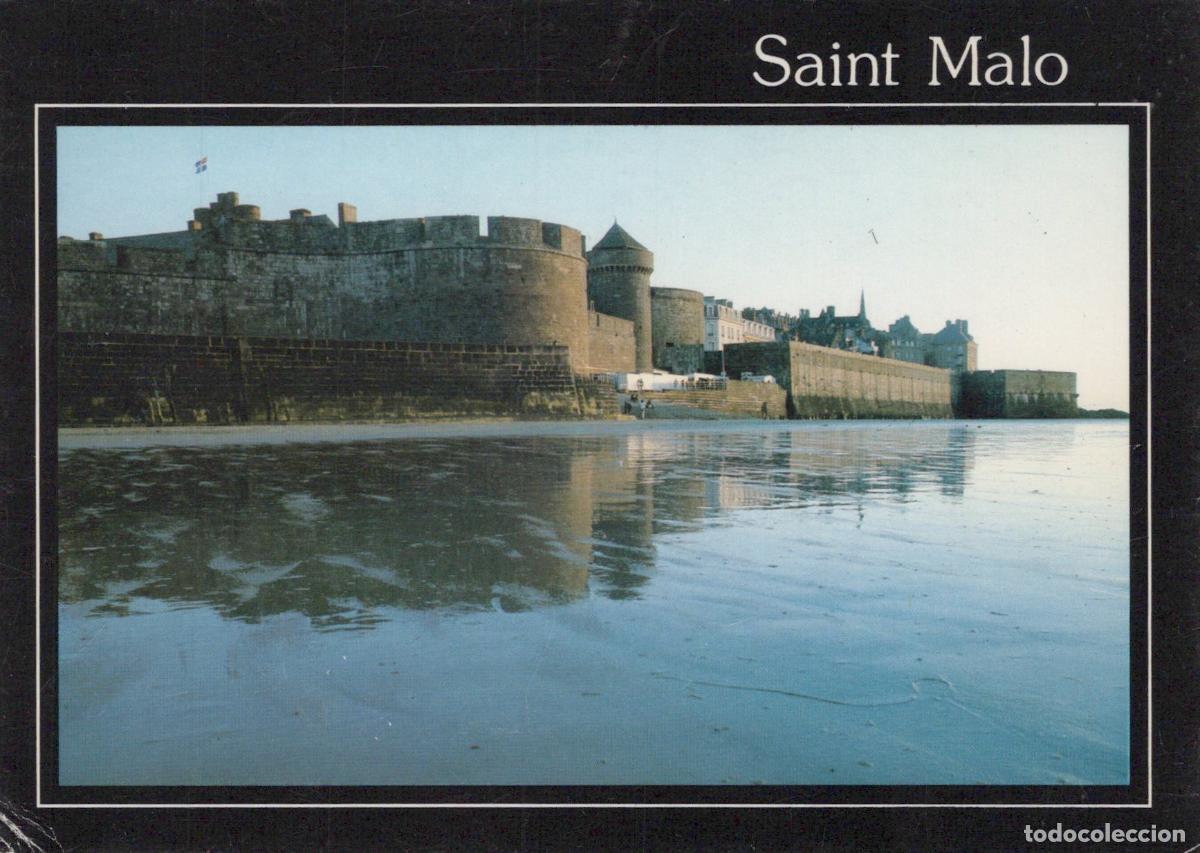 Cartoline: France Saint Malo Bretagne Remparts Mar&eacute;e Basse Architecture Unposted *YAB181