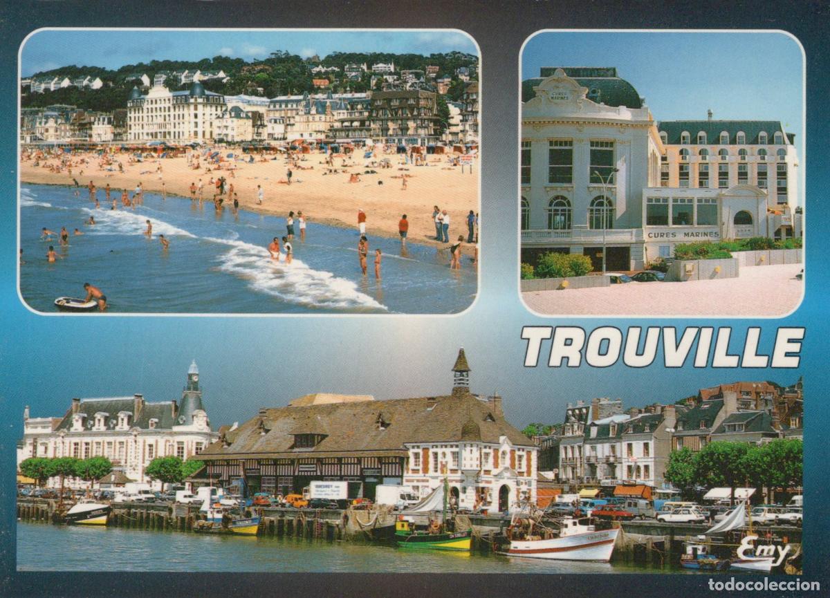 Cartes Postales: France Trouville Plage Port Cures Marines Architecture Post&eacute;e *YAB201