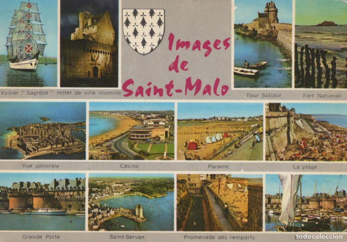 Postales: France Saint Malo Bretagne Vues Architecturales C&ocirc;ti&egrave;res Unposted *YAB177