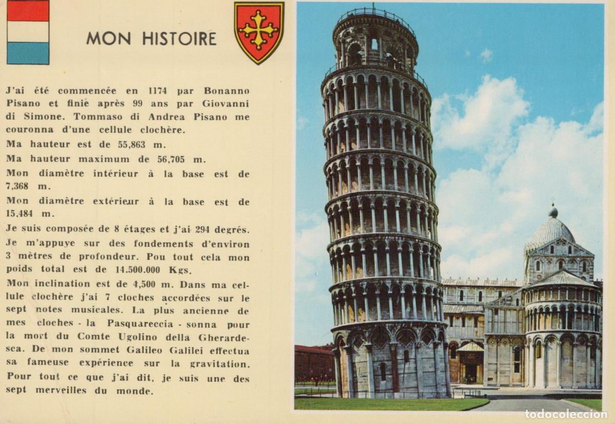 Postales: Italia Pisa Torre Pendente DI Architettura Storica Affrancata Unposted *YAB228
