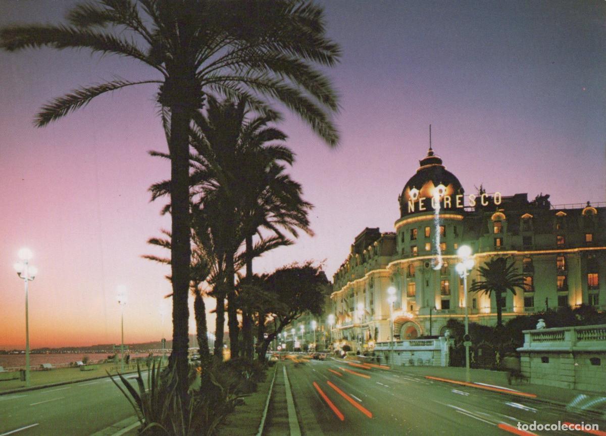 Postales: France Nice Promenade des Anglais Hotel Negresco by Night *YAB226