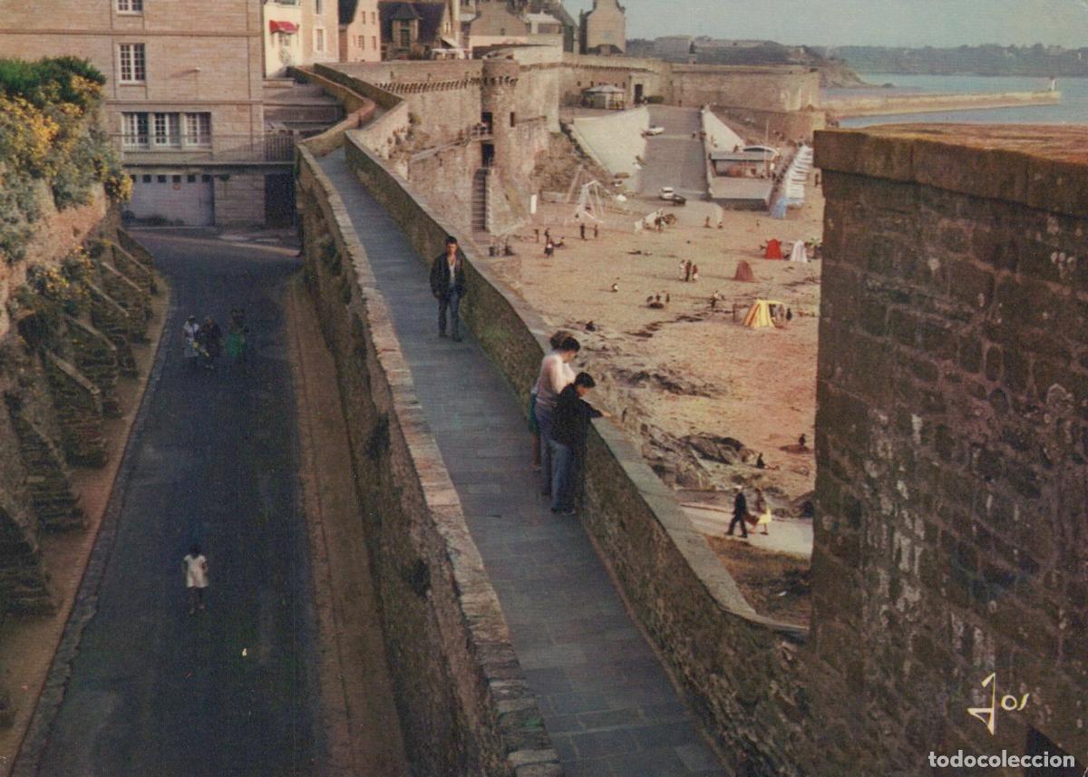 Postales: France Saint Malo Bretagne Promenade des Remparts Architecture Unposted *YAB180