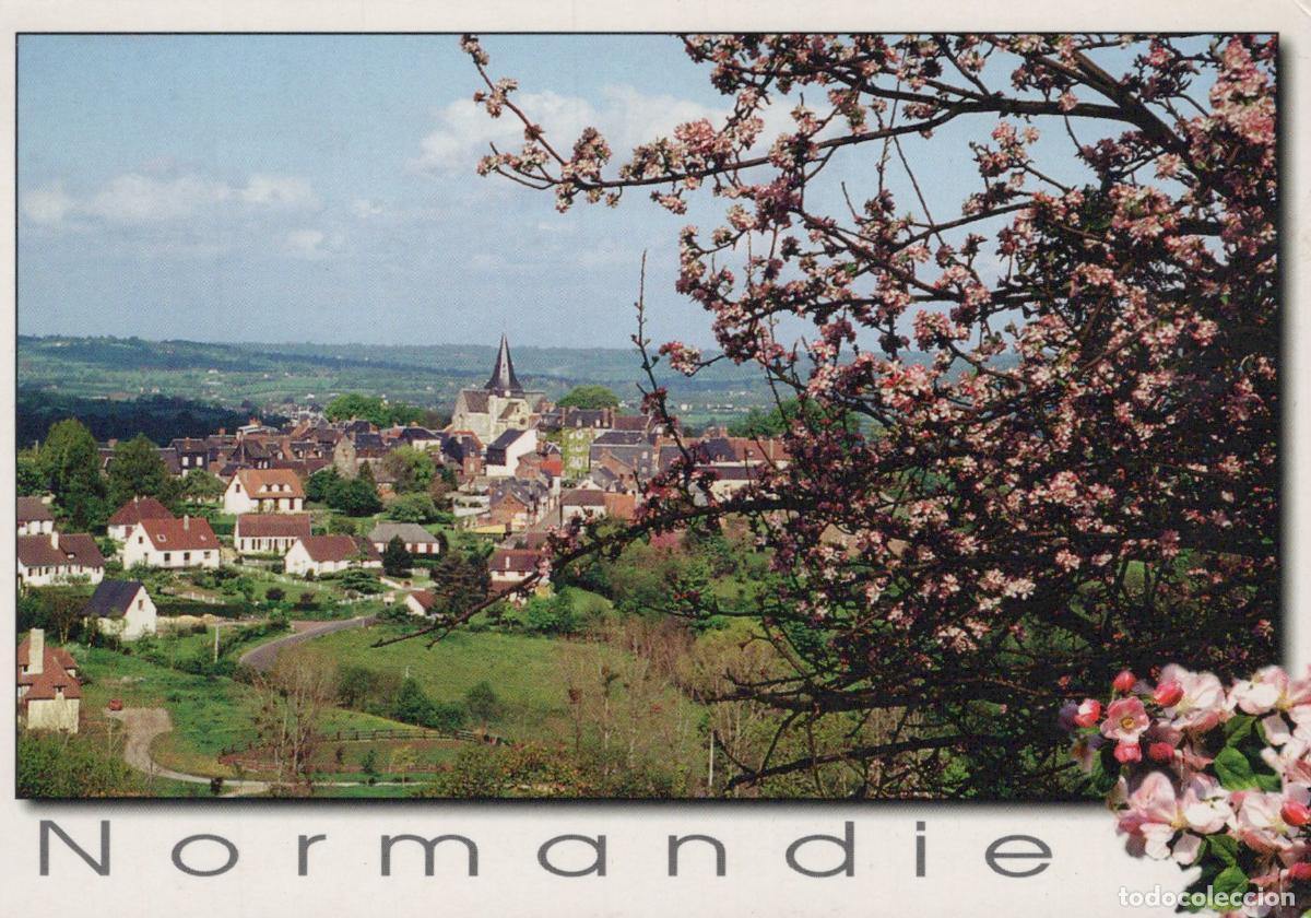 Postales: France Village Normandie Paysage Printanier Architecture *YAB239