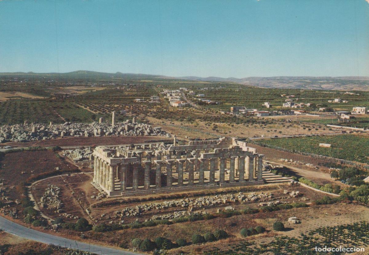 Postkarten: Italia Selinunte Tempio DI Giunone Architettura Aerea Unposted *YAB205