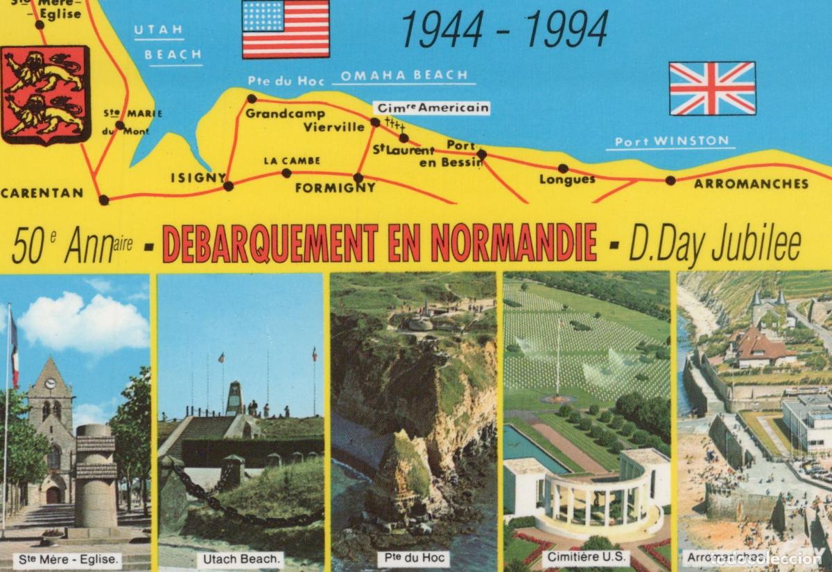 Postkarten: France Arromanches Normandie 50e Anniversaire D&eacute;barquement D Day Plages *YAB269