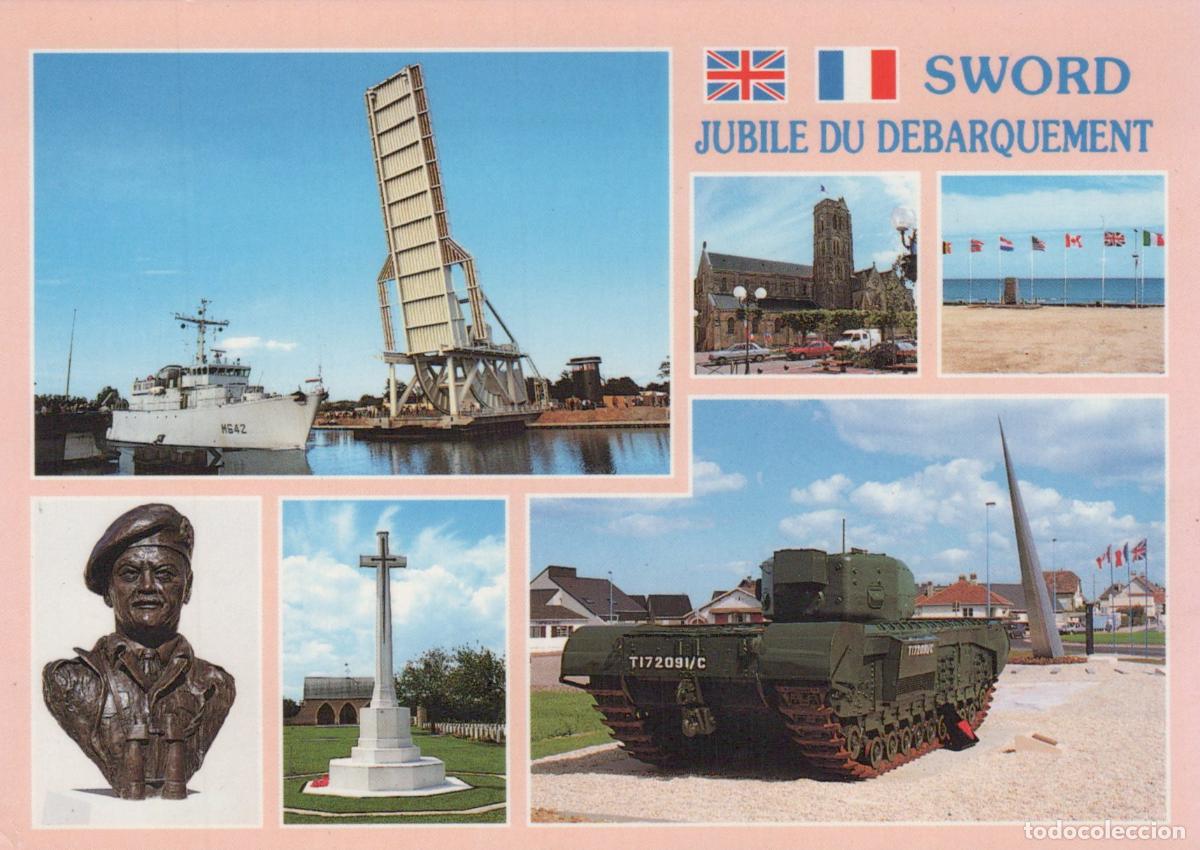 Postkarten: France Ouistreham D&eacute;barquement Sword Pont Pegasus G&eacute;n&eacute;ral Gale Unposted *YAB275