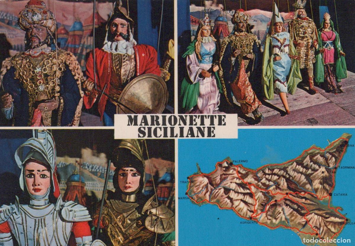Postais: Italia Palermo Teatro Pupi Marionette Tradizionali Siciliane Unposted *YAB291