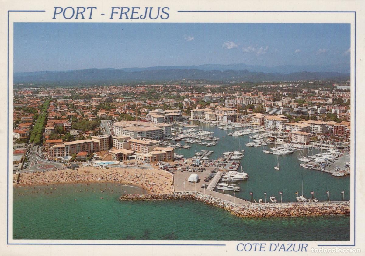 Postais: France Fr&eacute;jus Frejus Port de Plaisance Plage Ville Bateaux Ayant Circul&eacute; *YAB220