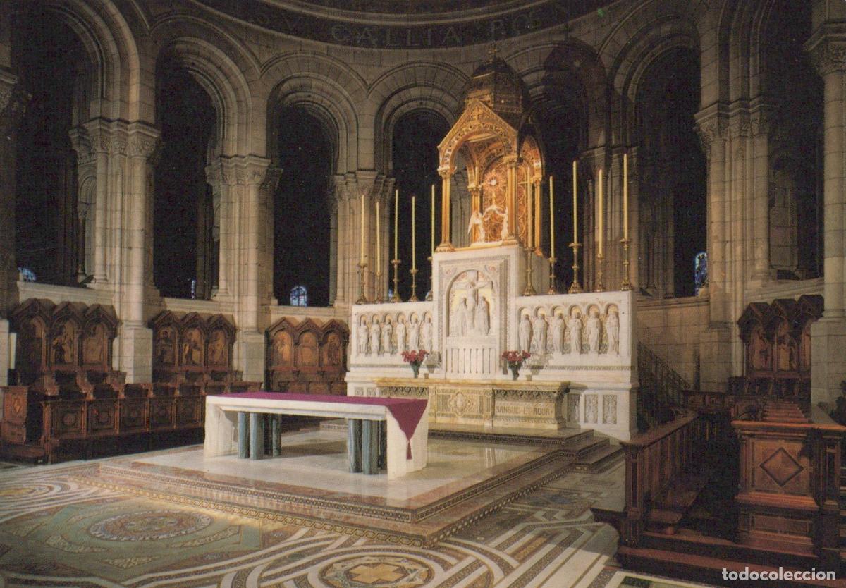 Postais: France Paris &Icirc;le de Sacr&eacute; C&oelig;ur Ch&oelig;ur R&eacute;table Int&eacute;rieur Unposted *YAB294