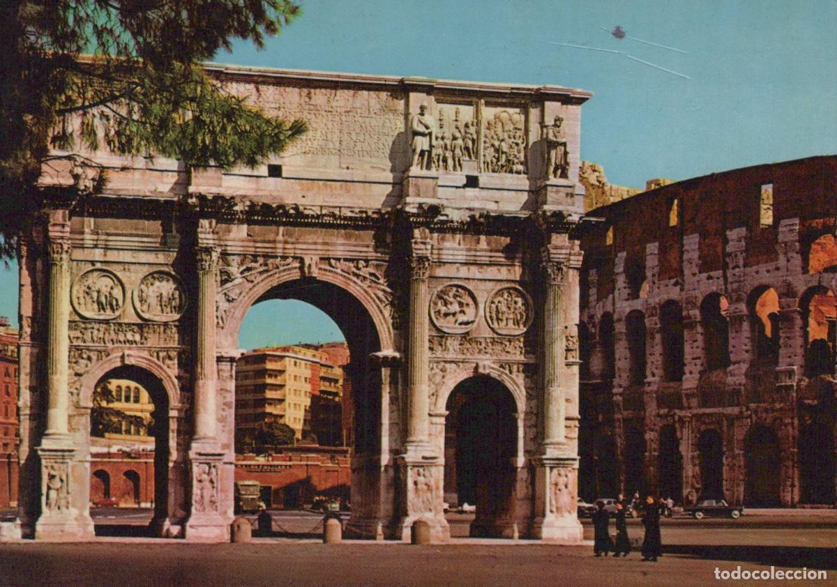 Postais: Italia Rome Roma Arco Costantino Colosseo Architettura Antica Unposted *YAB296
