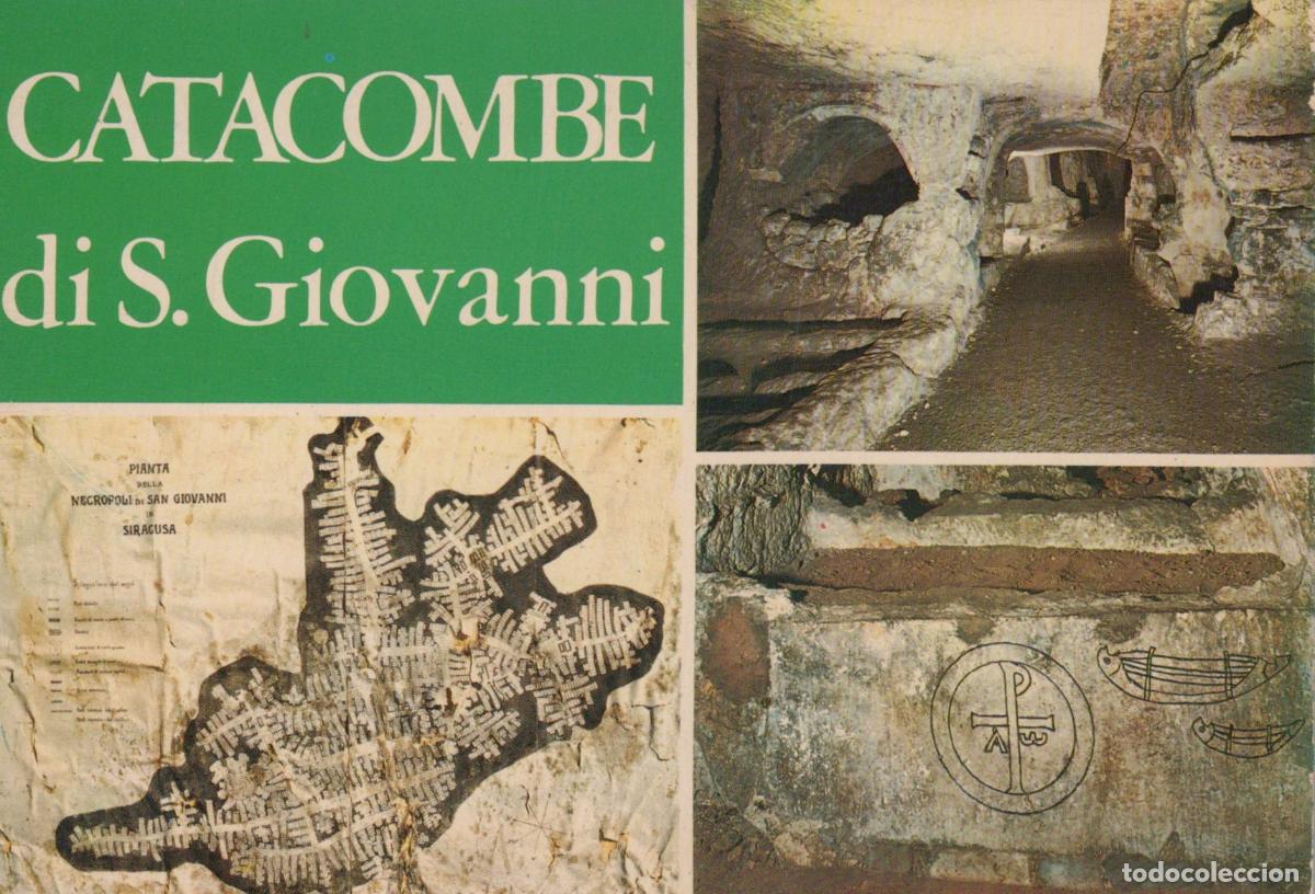 Postais: Italia Siracusa Catacombe S Giovanni Necropoli Graffiti Unposted *YAB297
