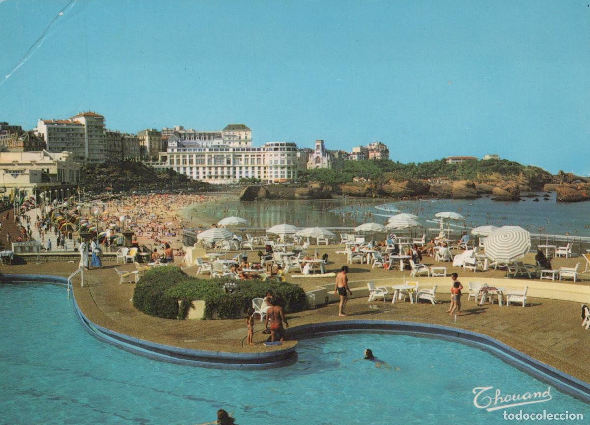 Postkarten: France Biarritz Grande Plage H&ocirc;tel du Palais Unposted *YAB302