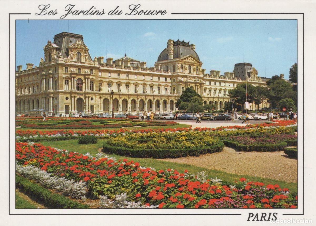 Postkarten: France Paris &Icirc;le de Jardins du Louvre Palais Architecture *YAB230