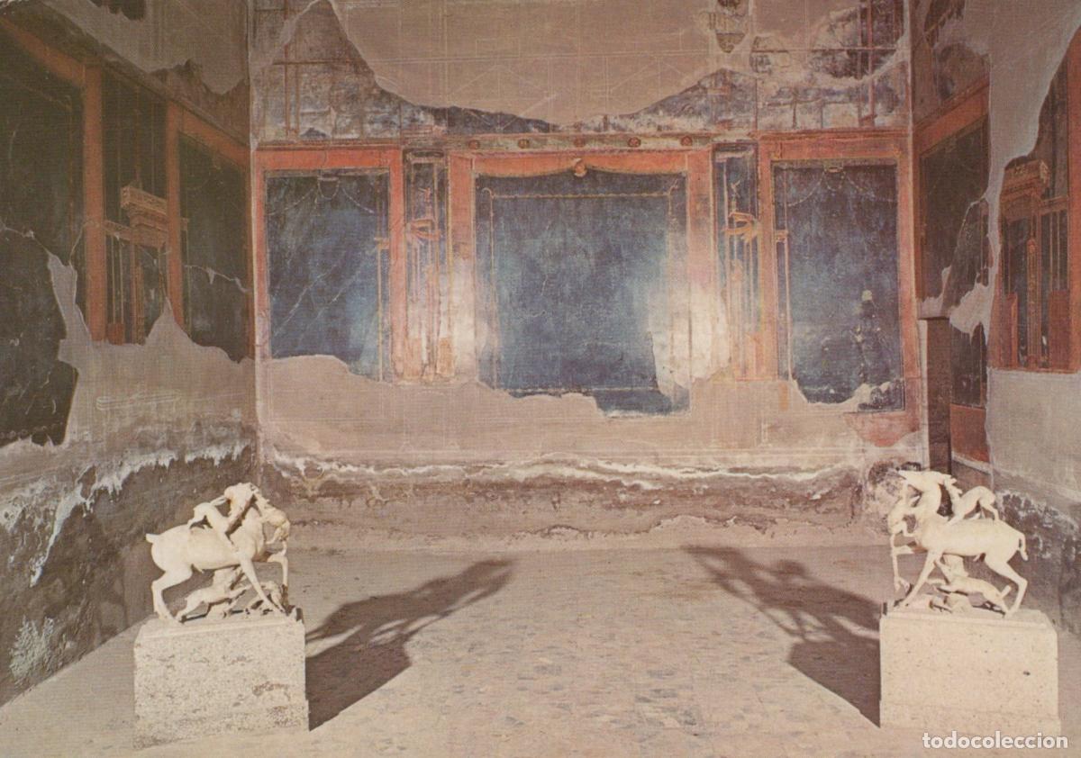 Postkarten: Italia Ercolano Casa Dei Cervi Sculture Romane Affrancata Unposted *YAB235